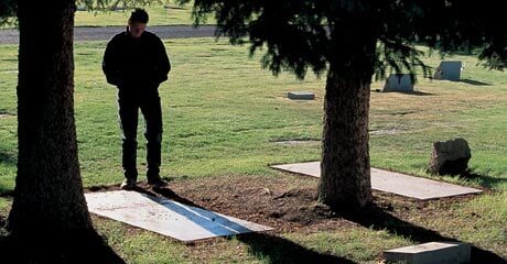 The grave of Ernest Hemingway in Ketchum, Idaho